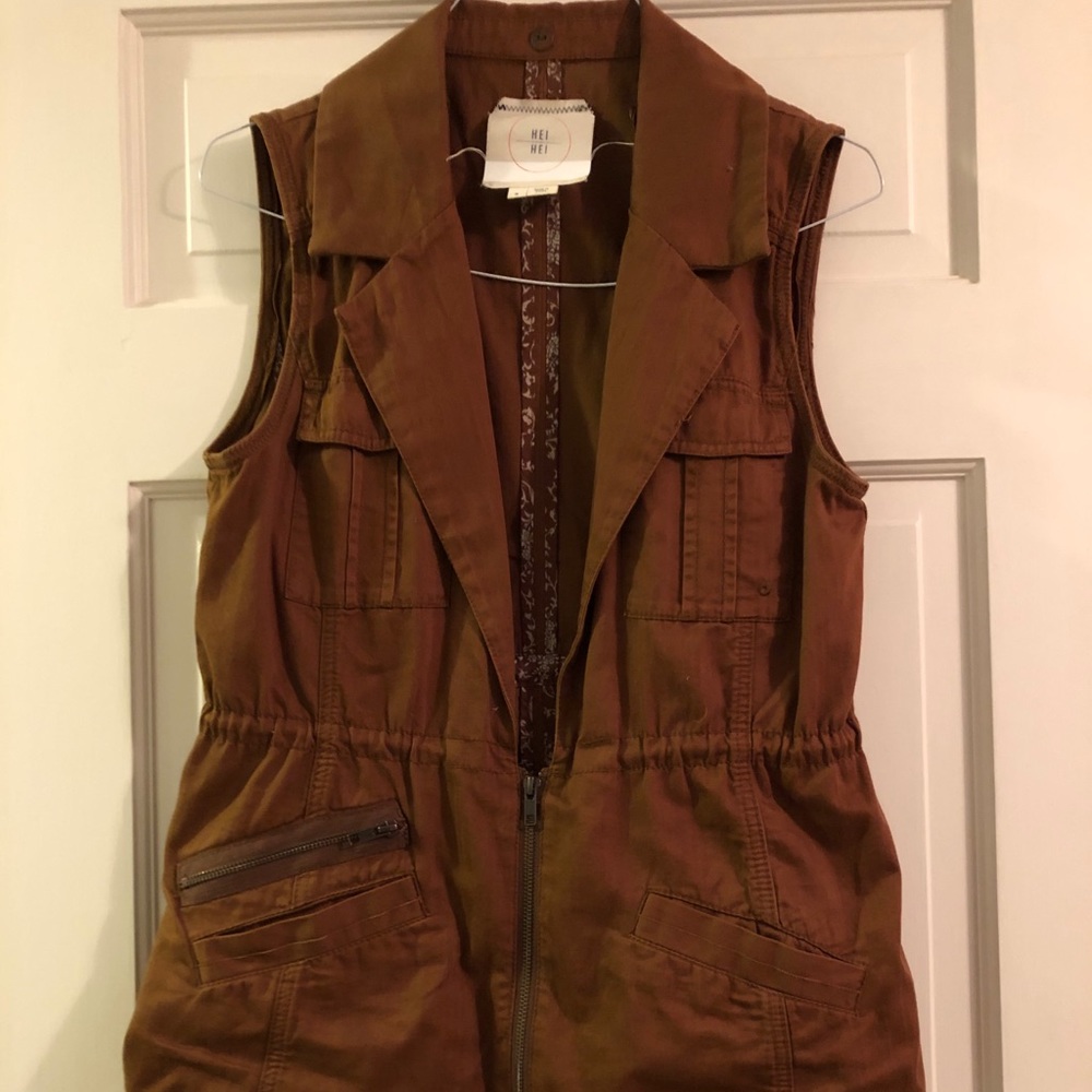 Anthropologie brown vest